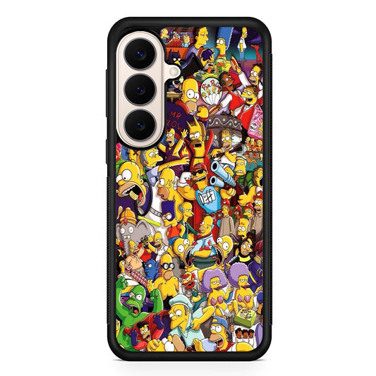 Simpson All Character Samsung Galaxy S26 Case | Durable Protective Rubber Cover
