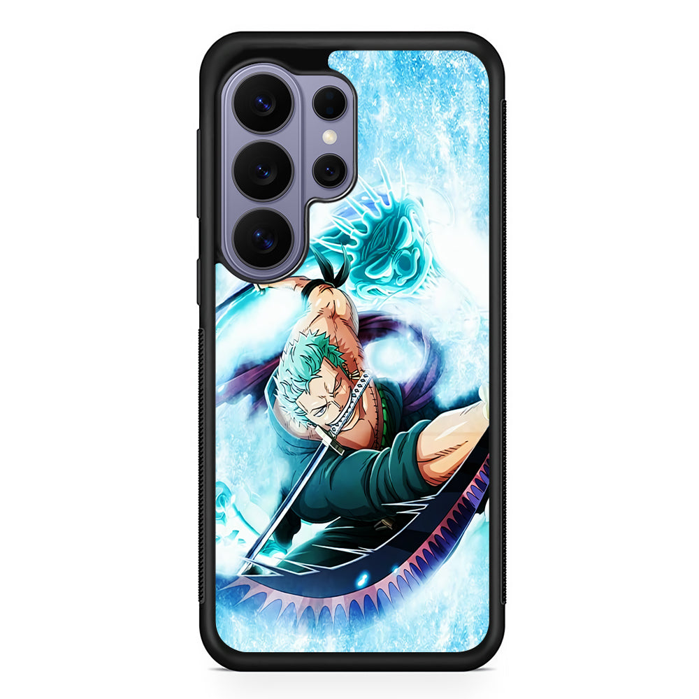 Roronoa Zoro Dragon Sword Samsung Galaxy S26 Ultra Case | Protective Rubber Cover