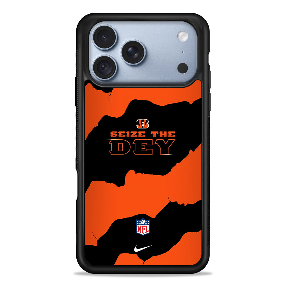 NFL Cincinnati Bengals Nike iPhone 18 Pro Case - iPhone 18 Pro Silicone Case