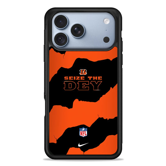 NFL Cincinnati Bengals Nike iPhone 18 Pro Case - iPhone 18 Pro Silicone Case