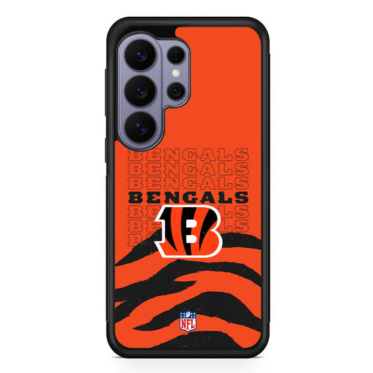 NFL Cincinnati Bengals Team Logo Samsung Galaxy S26 Ultra Case | Protective Rubber Cover