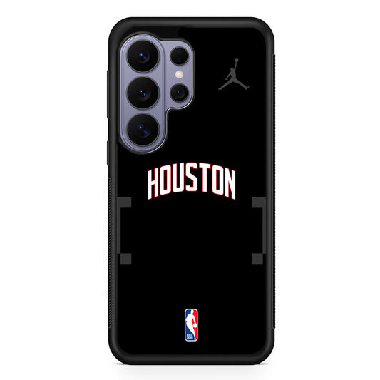 NBA Houston Rockets Black Jordan Samsung Galaxy S26 Ultra Case | Slim Durable Protective Cover
