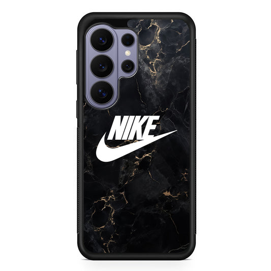 Nike Logo Black Stone Marble Samsung Galaxy S26 Ultra Case | Slim Durable Protective Cover