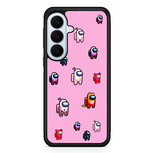 Among Us Cute Pink Samsung Galaxy S26 Plus Case | Slim Protective Rubber Cover