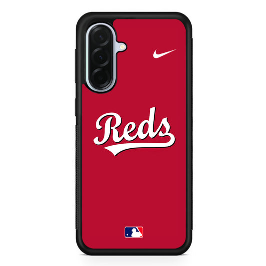 MLB Cincinnati Reds Red Nike Samsung Galaxy A36 Case | Durable Samsung Galaxy A36 Protective Case
