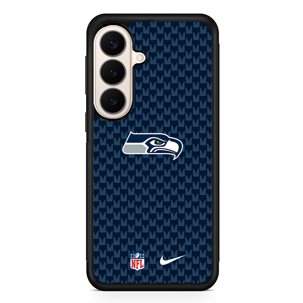 NFL Seattle Seahawks Pattern Nike Samsung Galaxy S26 Case – Slim Protective Phone Cover