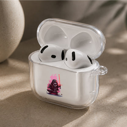 Kylo Ren Star Wars Chibi Protective Apple Airpods 4 Clear Case - Durable Clear Protection