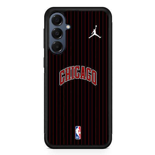 NBA Chicago Bulls Black Jordan Samsung Galaxy A16 Case | Slim Protective Cover for Samsung Galaxy A16