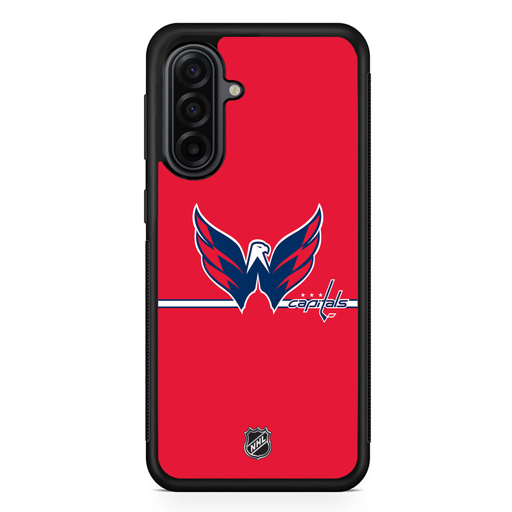 NHL Washington Capitals Red Samsung Galaxy A17 Case | Durable Rubber Samsung Galaxy A17 Phone Case