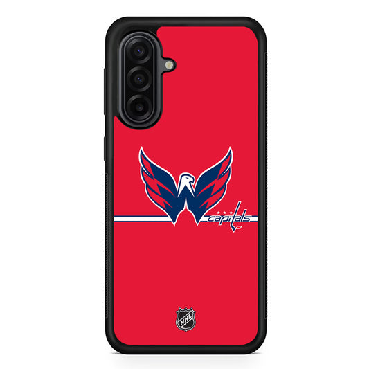NHL Washington Capitals Red Samsung Galaxy A17 Case | Durable Rubber Samsung Galaxy A17 Phone Case