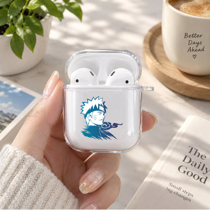 Naruto Uzumaki Blue Color Protective Clear Case Cover For Apple Airpods | Soft Silicone AirPods 1 / 2 Case | Protective Cover