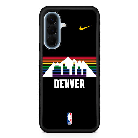 NBA Denver Nuggets Black Nike Samsung Galaxy A57 Case | Slim Samsung Galaxy A57 Protective Case