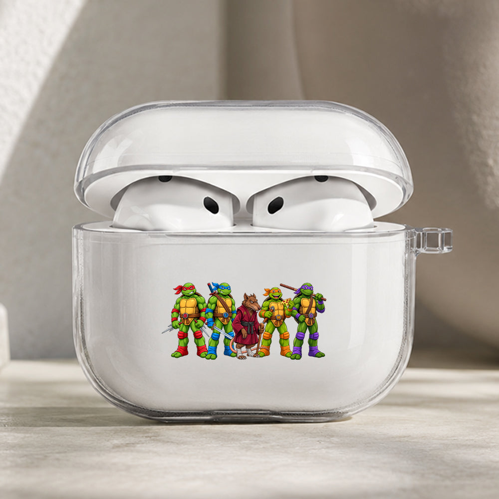 Ninja Turtles Legendary Team Protective Apple AirPods Pro 3 Clear Case | Shockproof Cover
