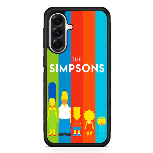 The Simpson Family Colorful Samsung Galaxy A56 Case | Samsung Galaxy A56 Protective Rubber Case