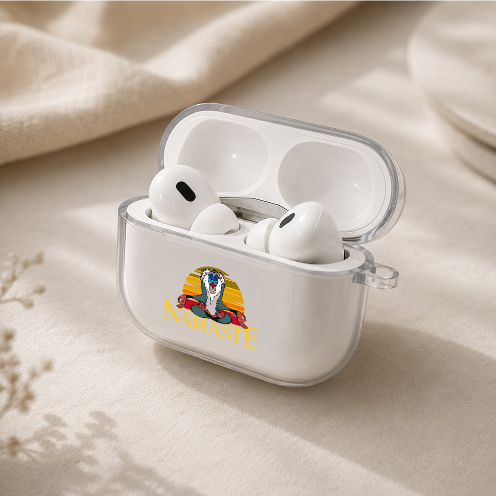 Rafiki Sunset Meditation Protective Apple AirPods Pro 3 Clear Case | Shockproof Cover