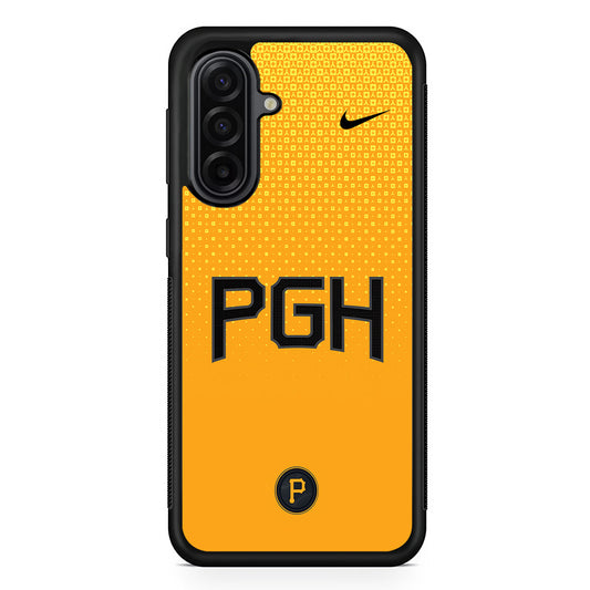 MLB Pittsburgh Pirates Yellow Nike Samsung Galaxy A17 Case | Durable Rubber Samsung Galaxy A17 Phone Case