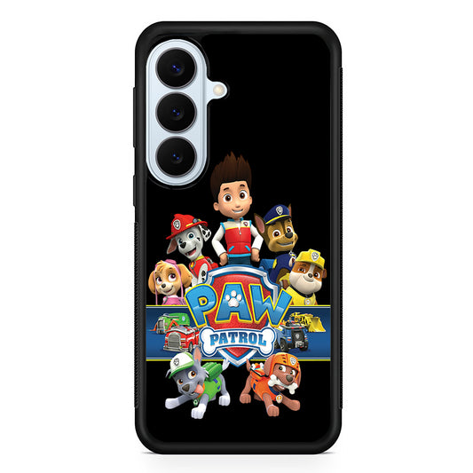 Paw Patrol Black Samsung Galaxy S26 Plus Case | Slim Protective Rubber Cover