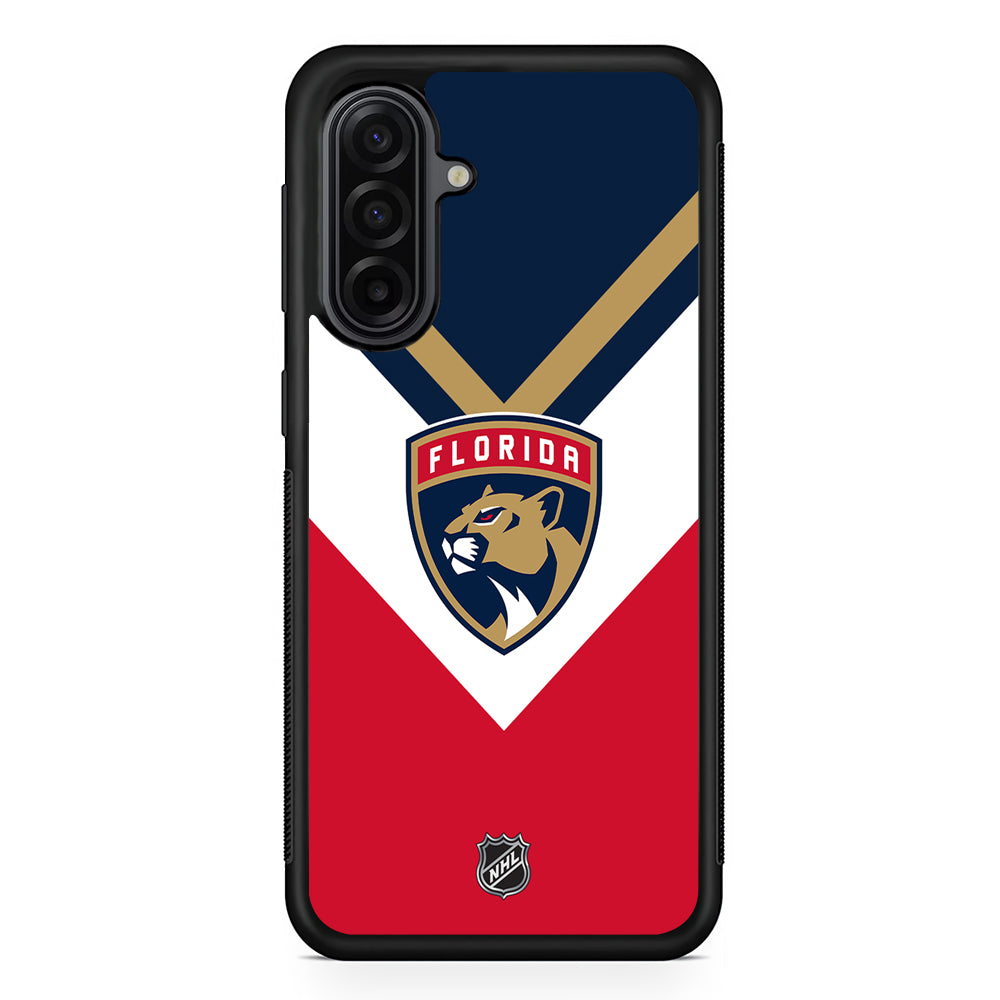 NHL Florida Panthers Team Samsung Galaxy A17 Case | Durable Rubber Samsung Galaxy A17 Phone Case