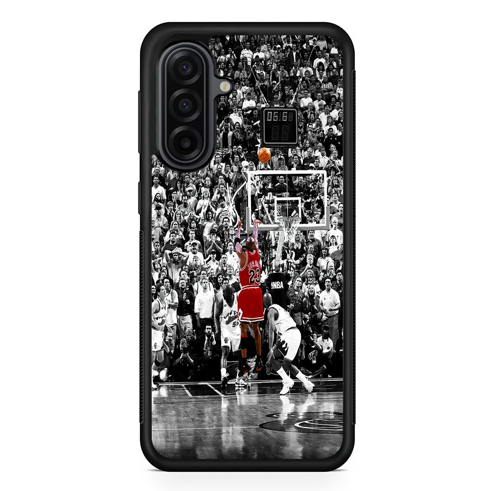 Michael Jordan Jump Shot Samsung Galaxy A17 Case | Durable Rubber Samsung Galaxy A17 Phone Case