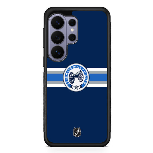 NHL Columbus Blue Jackets Navy Samsung Galaxy S26 Ultra Case | Protective Rubber Cover