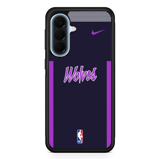 NBA Minnesota Timberwolves Purple Nike Samsung Galaxy A57 Case | Slim Samsung Galaxy A57 Protective Case