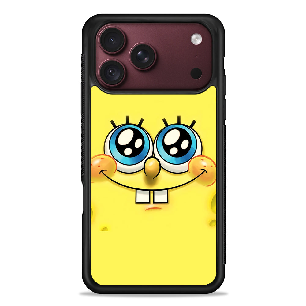 Spongebob's smiling face iPhone 18 Pro Max Case – Slim Silicone Protective Cover