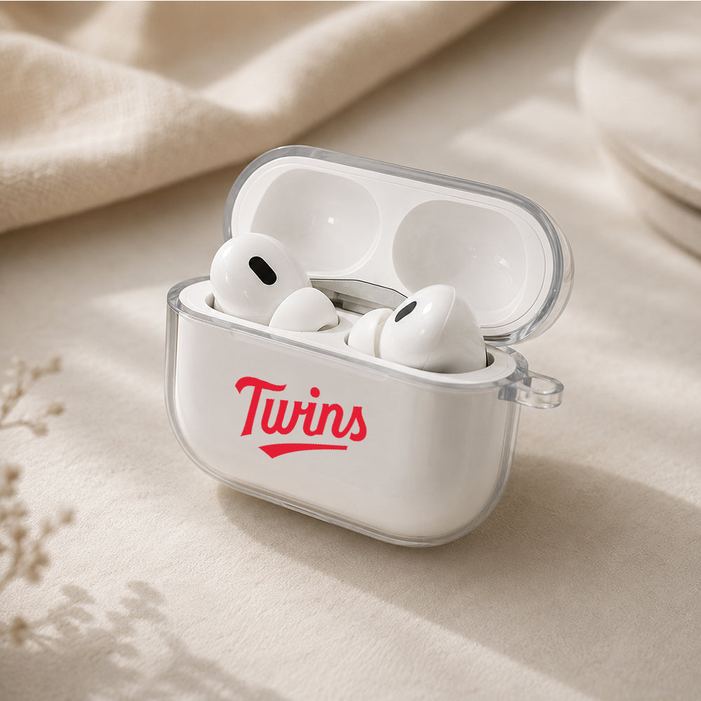 MLB Minnesota Twins Symbol Protective Apple AirPods Pro 3 Clear Case | Shockproof Cover