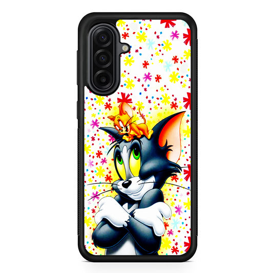 Tom and Jerry Motif Samsung Galaxy A17 Case | Durable Rubber Samsung Galaxy A17 Phone Case