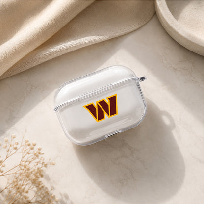 NFL Washington Commanders Symbol Protective Apple AirPods Pro 3 Clear Case | Shockproof Cover