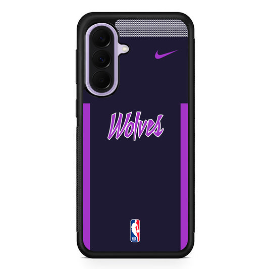 NBA Minnesota Timberwolves Purple Nike Samsung Galaxy A37 Case | Samsung Galaxy A37 Rubber Protective Case