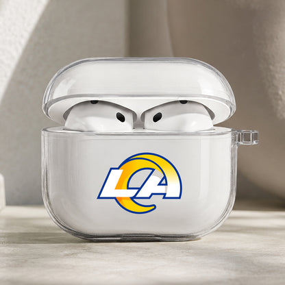 NFL Los Angeles Rams Symbol Protective Apple AirPods Pro 3 Clear Case | Shockproof Cover