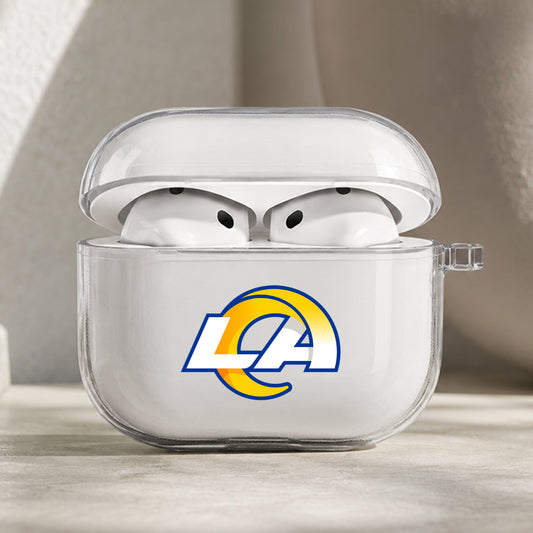 NFL Los Angeles Rams Symbol Protective Apple AirPods Pro 3 Clear Case | Shockproof Cover