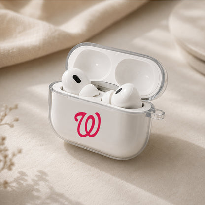 MLB Washington Nationals Symbol Protective Apple AirPods Pro 3 Clear Case | Shockproof Cover