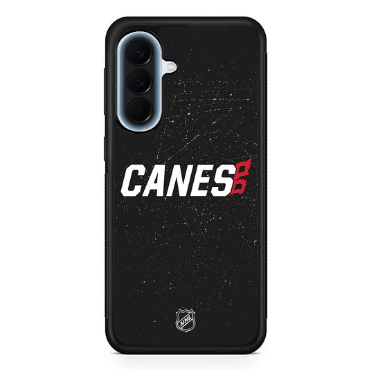 NHL Carolina Hurricanes Black Samsung Galaxy A57 Case | Slim Samsung Galaxy A57 Protective Case