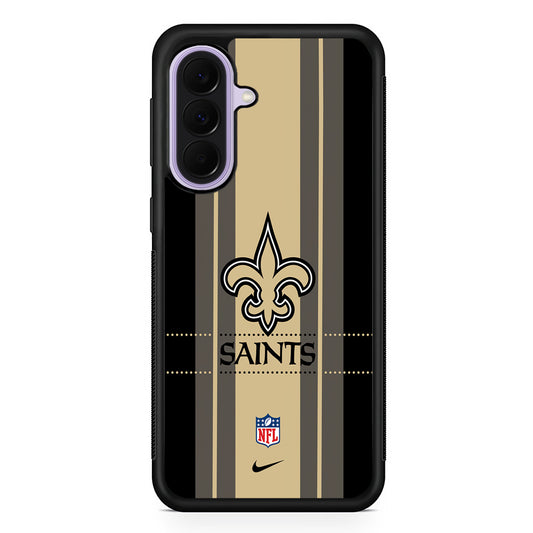 NFL New Orleans Saints Stripe Nike Samsung Galaxy A37 Case | Samsung Galaxy A37 Rubber Protective Case