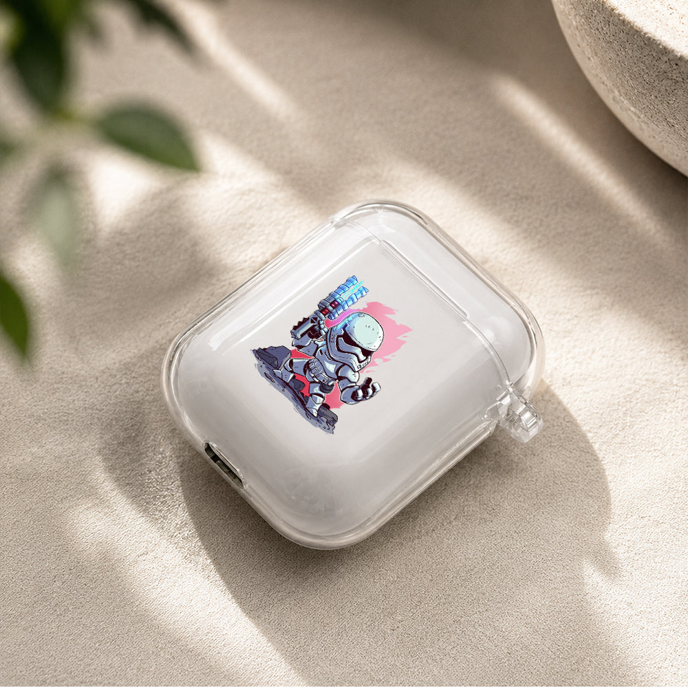 Stormtrooper Star War Cartoon Protective Clear Case Cover For Apple Airpods | Soft Silicone AirPods 1 / 2 Case | Protective Cover