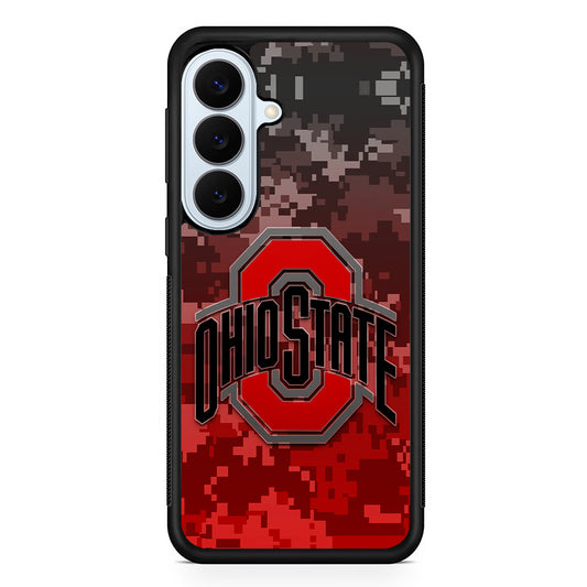 Ohio State Pixel Art Samsung Galaxy S26 Plus Case | Slim Protective Rubber Cover