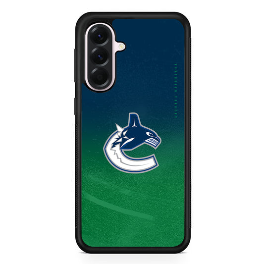 NHL Vancouver Canucks Gradation Samsung Galaxy A56 Case | Samsung Galaxy A56 Protective Rubber Case