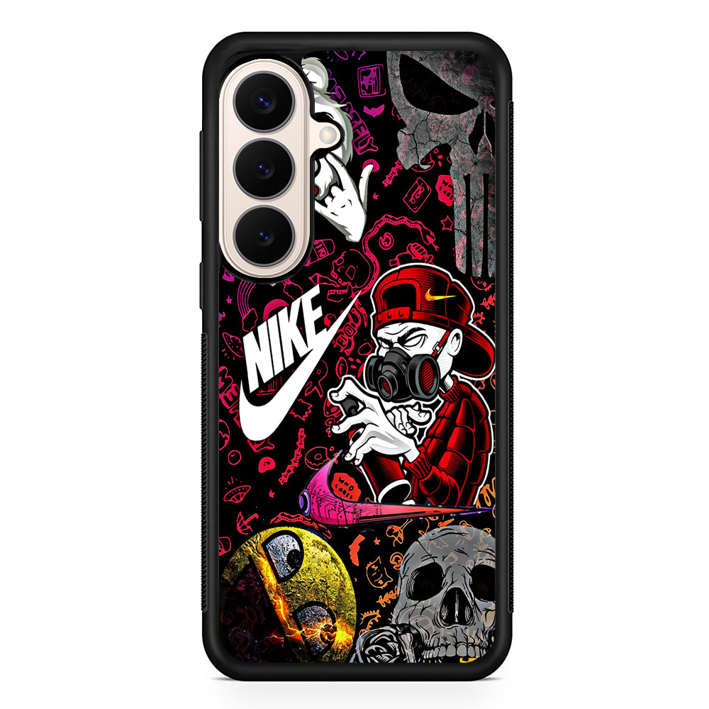 Nike Graffiti Sticker Art Samsung Galaxy S26 Case – Slim Protective Phone Cover