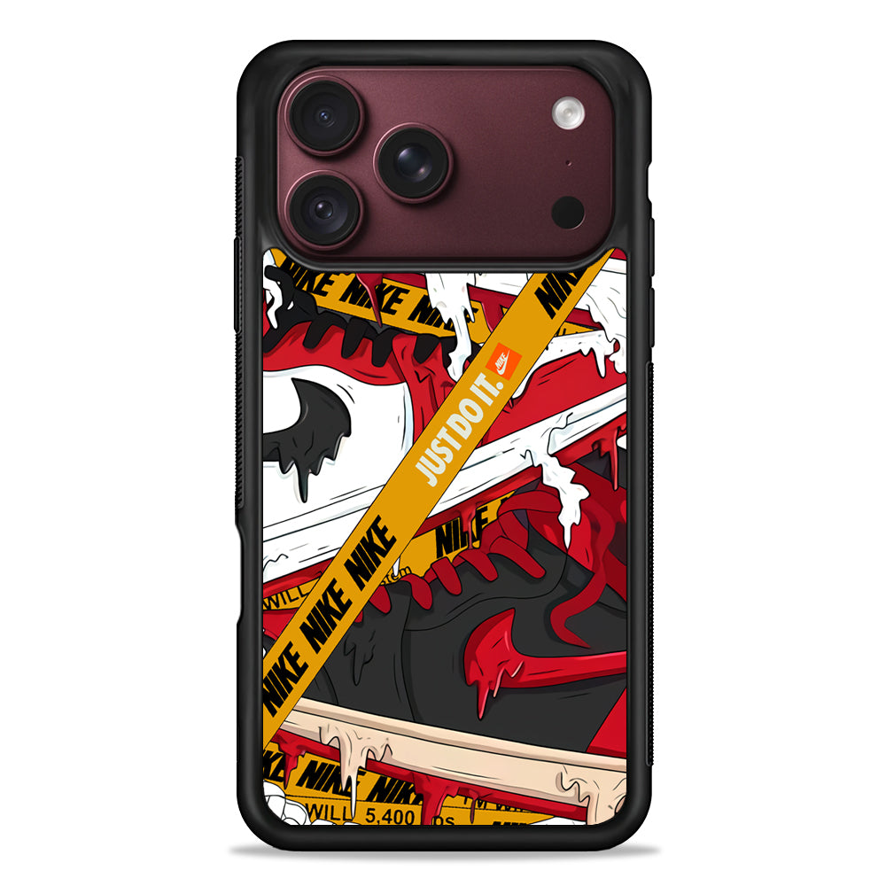 Nike Melt and Drip iPhone 18 Pro Max Case – Slim Silicone Protective Cover
