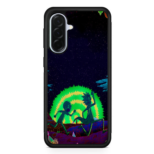 Rick and Morty Green Portal Samsung Galaxy A36 Case | Durable Samsung Galaxy A36 Protective Case
