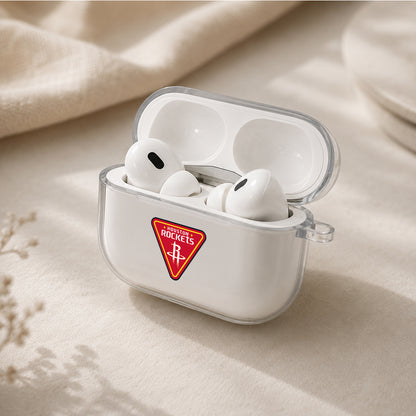 NBA Houston Rockets Symbol Protective Apple AirPods Pro 3 Clear Case | Shockproof Cover
