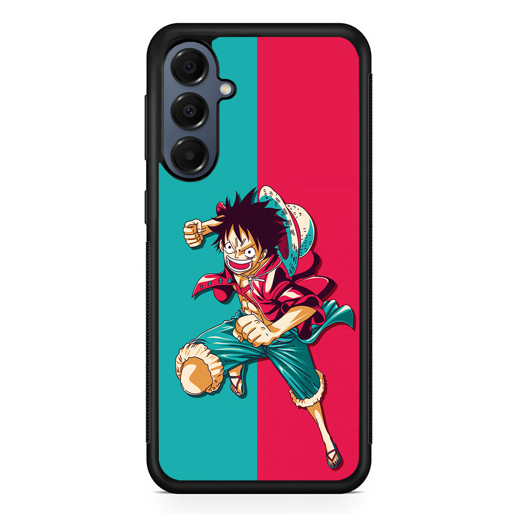 One Piece Luffy Red Blue Samsung Galaxy A16 Case | Slim Protective Cover for Samsung Galaxy A16