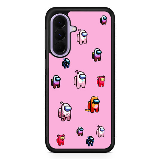 Among Us Cute Pink Samsung Galaxy A37 Case | Samsung Galaxy A37 Rubber Protective Case