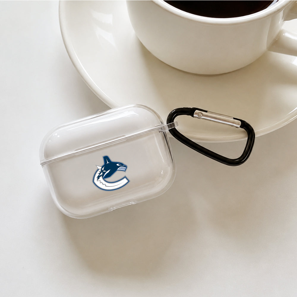 NHL Vancouver Canucks Symbol Protective Apple AirPods Pro 3 Clear Case | Shockproof Cover