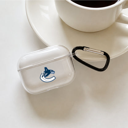 NHL Vancouver Canucks Symbol Protective Apple AirPods Pro 3 Clear Case | Shockproof Cover