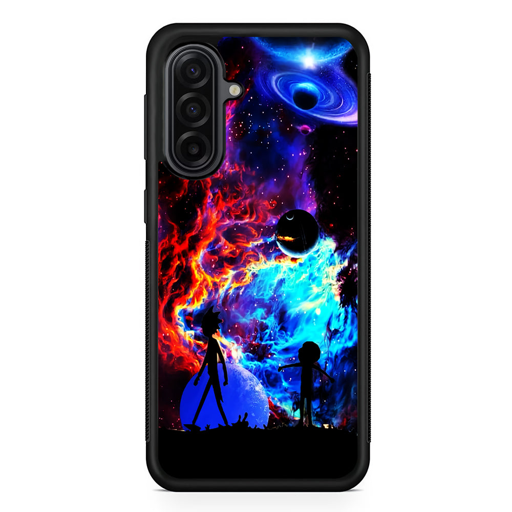 Rick and Morty Wonderful Galaxy Samsung Galaxy A17 Case | Durable Rubber Samsung Galaxy A17 Phone Case