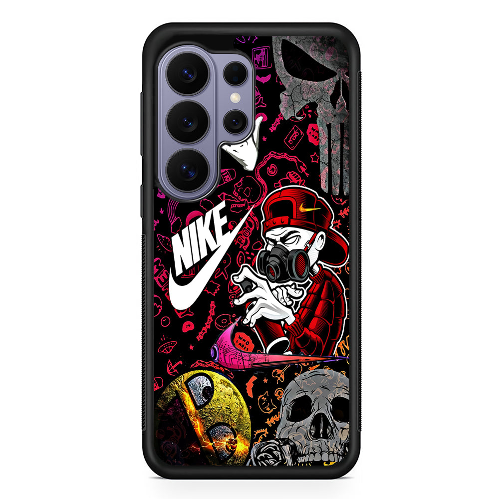 Nike Graffiti Sticker Art Samsung Galaxy S26 Ultra Case | Slim Durable Protective Cover