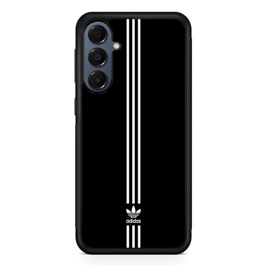 Adidas Black Three Lines Samsung Galaxy A16 Case | Slim Protective Cover for Samsung Galaxy A16