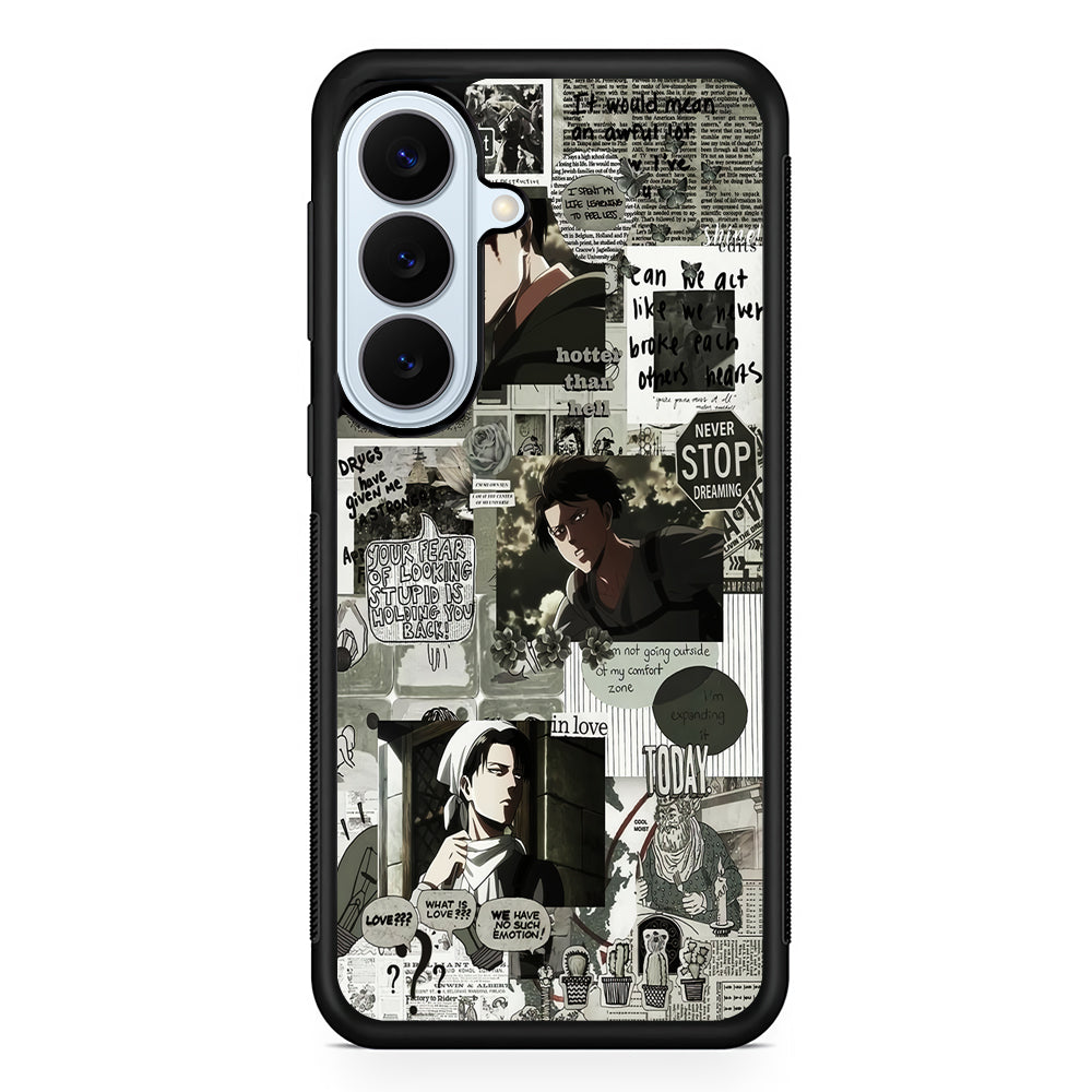Levi Ackerman Aesthetic Samsung Galaxy S26 Plus Case | Slim Protective Rubber Cover